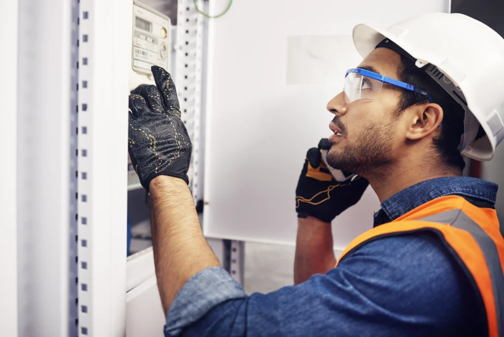 man-phone-call-and-engineering-in-control-room-s-2023-11-27-05-21-36-utc